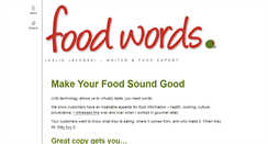 Desktop Screenshot of foodwords.ca