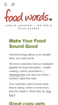 Mobile Screenshot of foodwords.ca